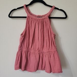 Summer Women's Pink Sleeveless Top Size M
